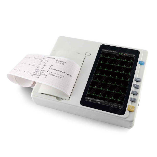 HE-301 601 Portable 3 channels Touch Screen Digital Ecg Machine
