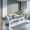 HA03 Multi-Function Adjustable Manual ABS Hospital Patient Nursing Bed