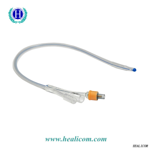 Medical Consumable Disposable MW84 100% 3 Way Silicone Foley Catheter