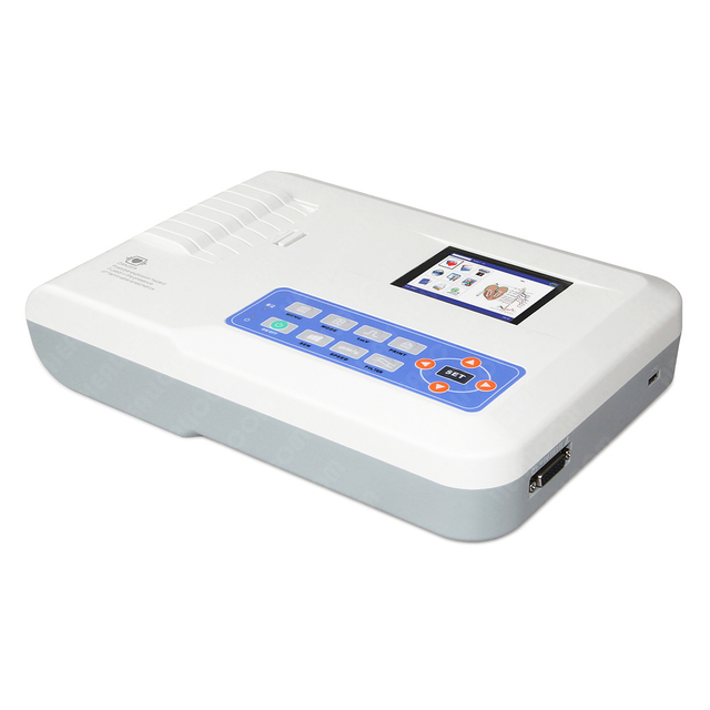 HE-03G Portable 3 Channel Digital Electrocardiogram ECG Machine