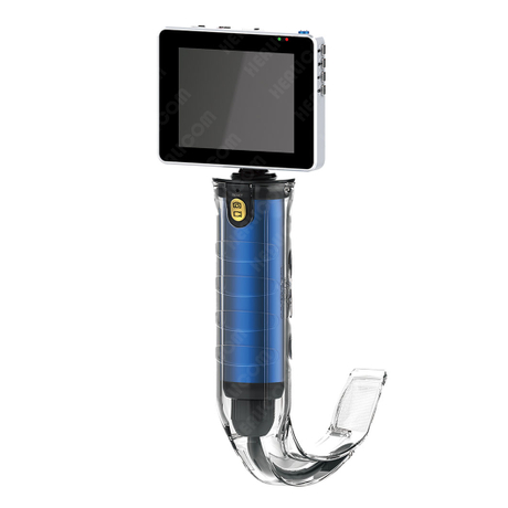 HVL-2 Portable High Performance HD Wide Angle Video Laryngoscope Kit with Plastic Blade