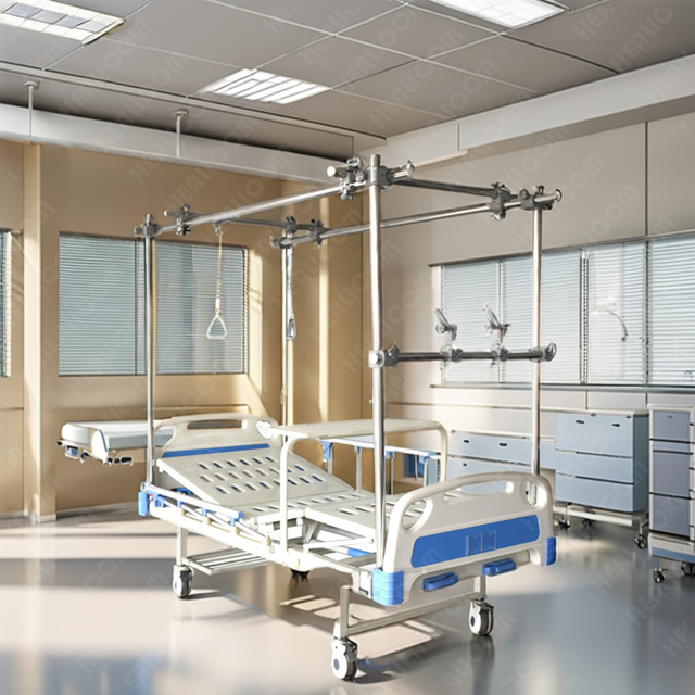 HDP-A02 Hospital Patient Manual Medical Orthopedic Traction Frame Bed