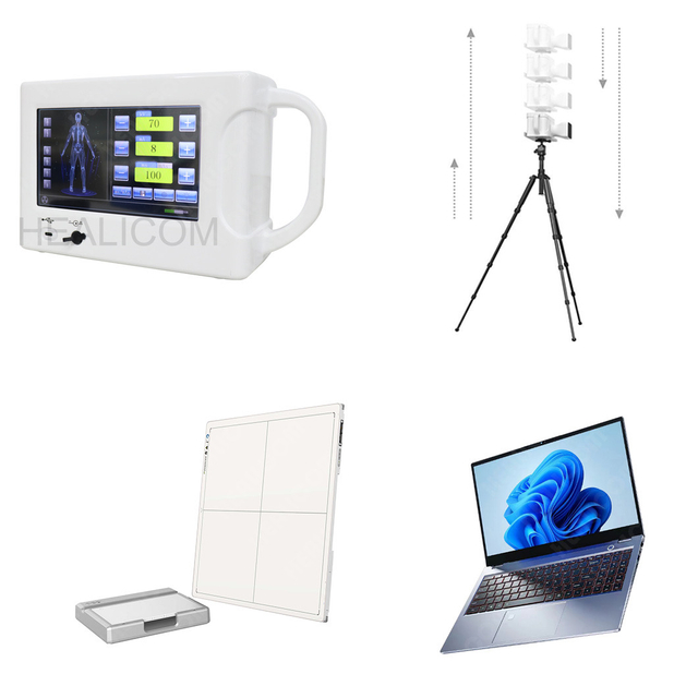 HFX-02D High Resolution Medical Radiography Portable Digital X Ray System