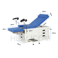 HA-24-2 Medical Manual Gynecology Bed Gynecological Examination Chair Obstetric Exam Table