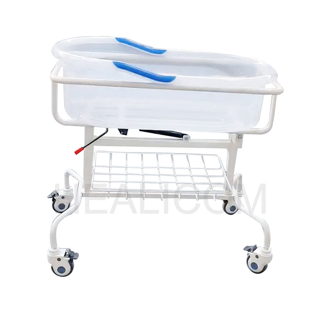 HA-22-1 Infant Medical ABS Plastic Pediatric Bed Hospital Crib Baby Cart