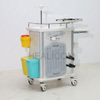 HET-62332A7 Hospital Furniture Medical Movable First Aid Cart ABS Emergency Trolley