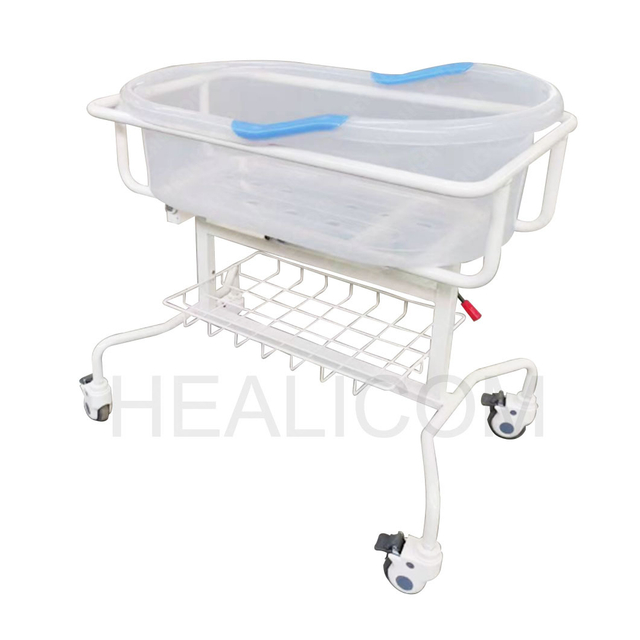 HA-22-1 Infant Medical ABS Plastic Pediatric Bed Hospital Crib Baby Cart