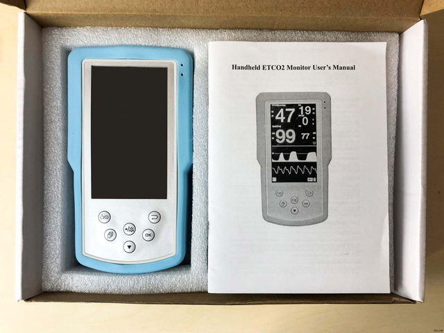 High Quality CA100 vital sign patient monitor Handhold ETCO2 SPO2 monitor 