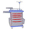 HET-75001B Medical Anaesthesia Cart Treatment Hospital Drug Emergency Trolley