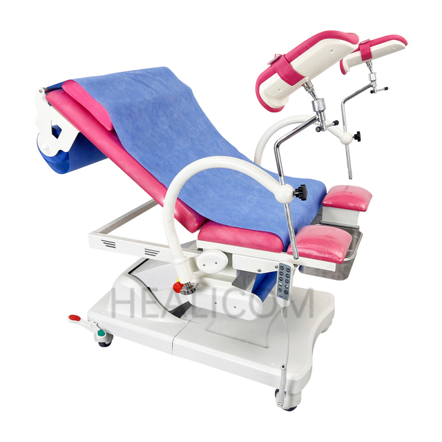 HGE-5 Electric Hospital Gynecological Examination Bed Obstetric Exam Delivery Chair