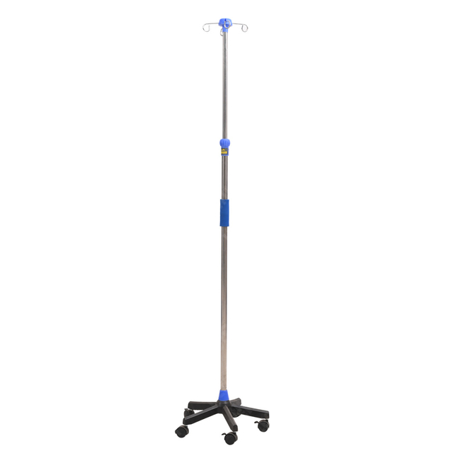 HIS Height Adjustable Portable Medical IV Pole Drip Infusion Support Stand