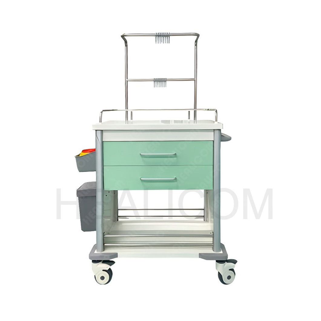HZX-07 ABS Emergency Transfusion Clinic Movable Medicine Trolley Infusion Cart