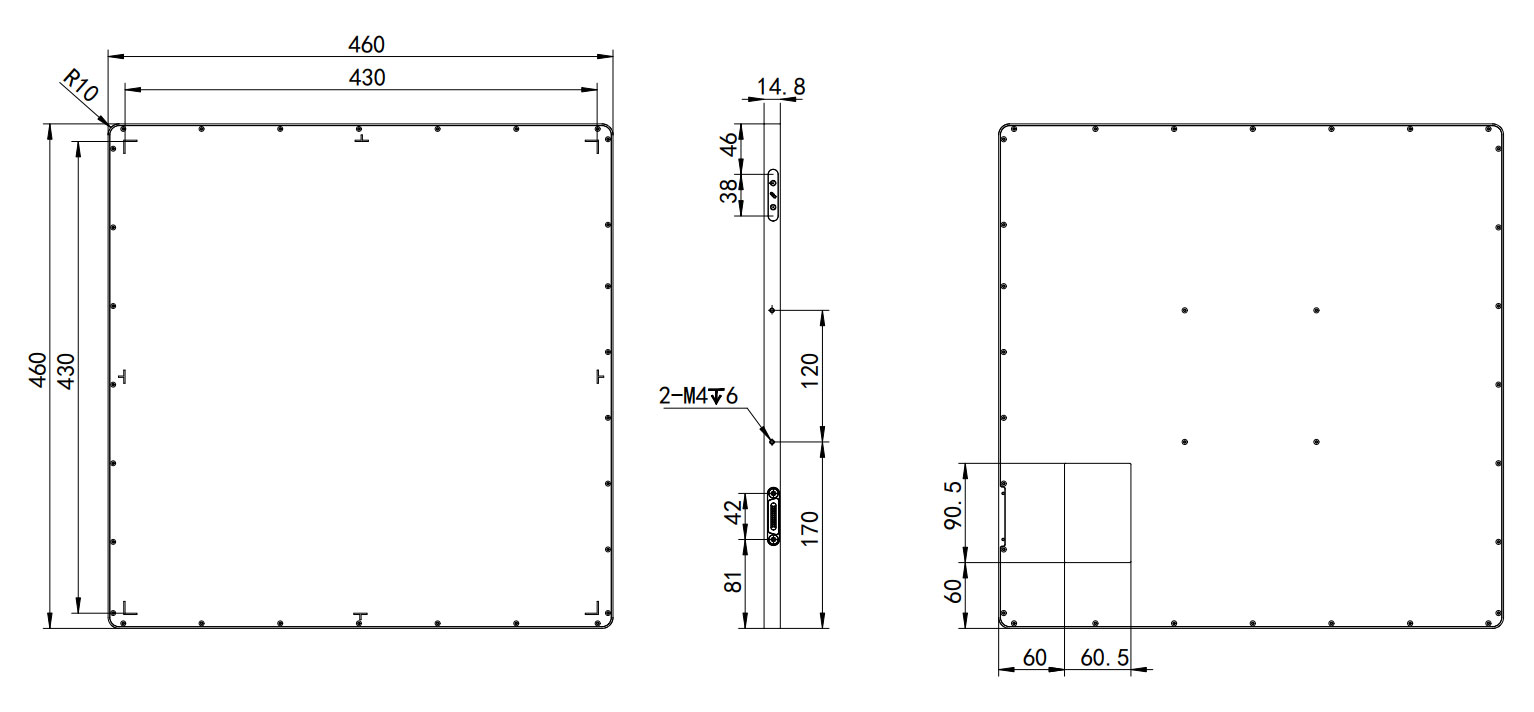 high quality wired X-ray flat panel