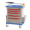 HET-75001B Medical Anaesthesia Cart Treatment Hospital Drug Emergency Trolley