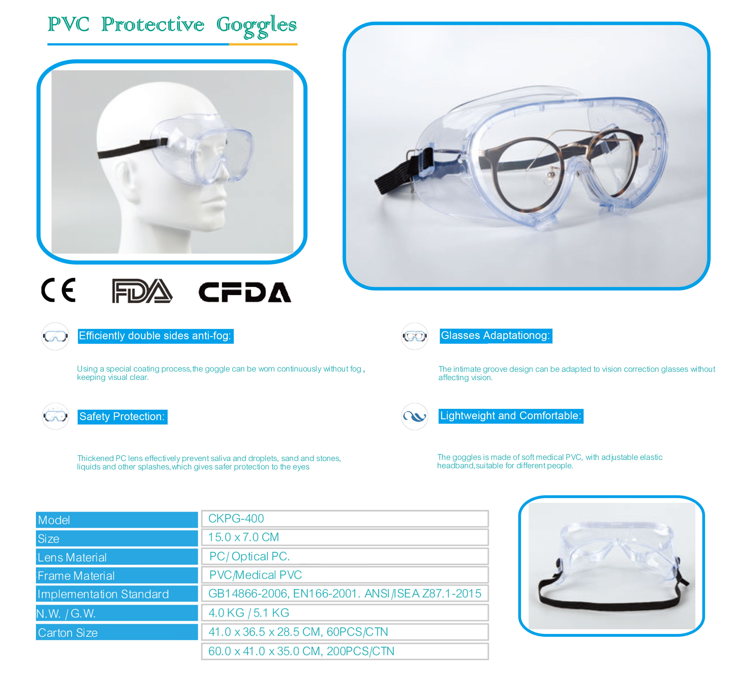 PVC护目镜彩页