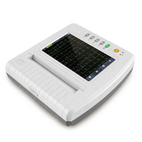 HE-12E Portable 12 Channel 9 Inch Touch Screen Multi-language Digital ECG Machine