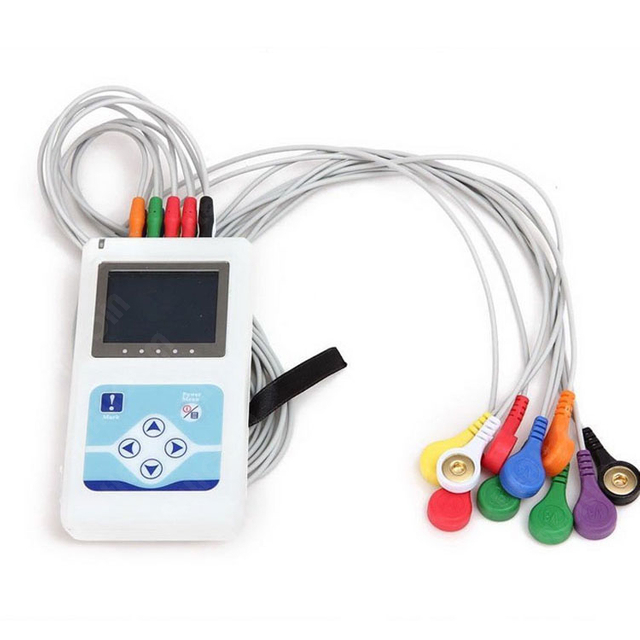 TLC5000 Medical Portable 12 Channel 24 Hours Recorder Dynamic ECG System