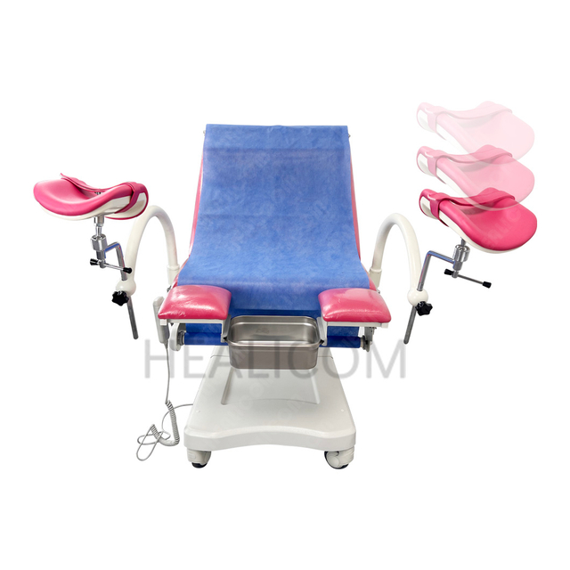 HGE-5 Electric Hospital Gynecological Examination Bed Obstetric Exam Delivery Chair