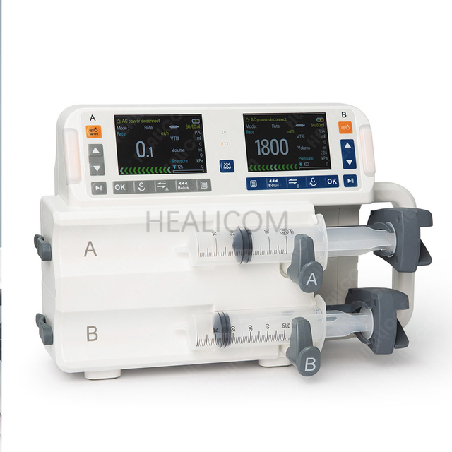 HSP-D2 Hospital Device Independent Operating Channels Medical Syringe Pump