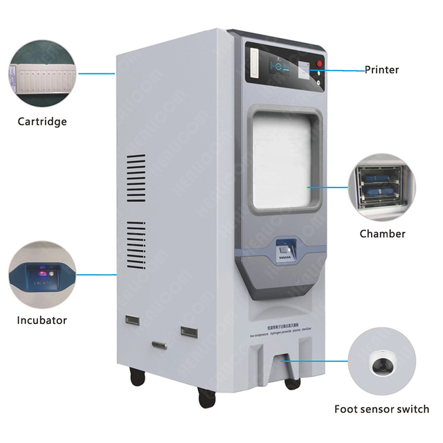 HLC-D100 100L Cassette Hydrogen Peroxide H2O2 Low Temperature Plasma Sterilizer