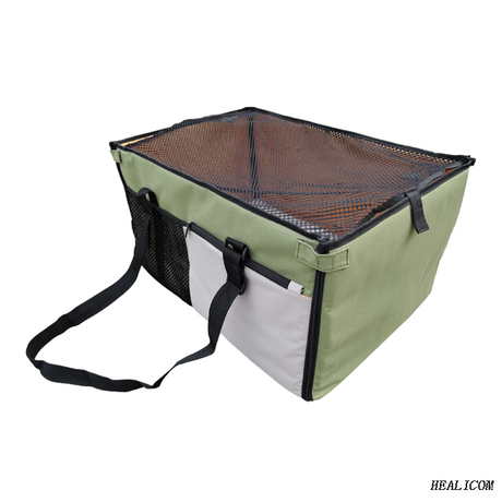 TPC0005 Portable Mesh window folding Pet Car Booster Seat for safe travel 