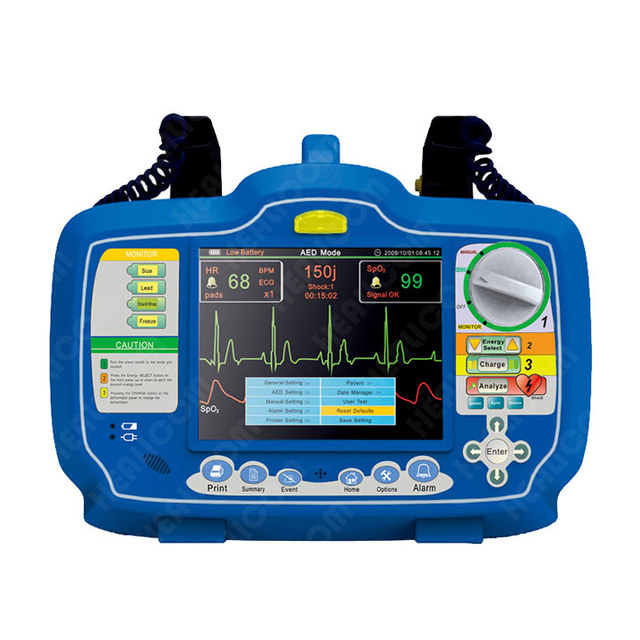 HC-7000D Portable Biphasic AED External Defibrillator Monitor