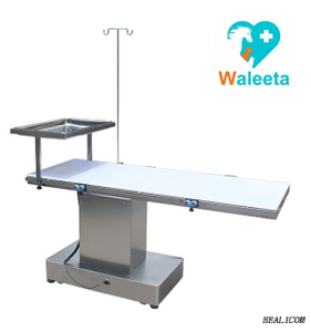 Best Price WT-06 Stainless Steel+acrylic Animal stainless steel electrical C-arm Operating Table for animal