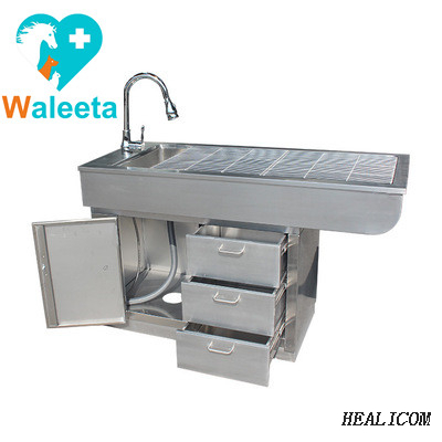 Hot Sale WT-16 Stainless Steel Customize MultiFunctional Veterinary Surgical Operation Pet Disposal Table