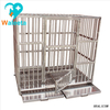 WT-45 Stainless Steel Customize Automatic Lock Easy Move Fix Venterinary Square Tube Pet Cage