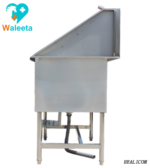WT-12 Stainless Steel Customized Adjust Water Temperature Anti Corrosion Pet Clean Pedal Bath Sink