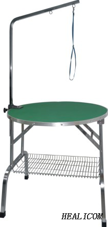 WT- 56 Stainless Steel Multicolor Wood Panels Customize Animal Hospital Store Pet Grooming Table