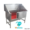 WT-11 304 Stainless Steel Medical Pet Grooming Bathing Equipment Animal Bathtub Vet Veterinary Sliding-door Bath Sink