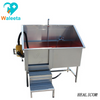 WT-12 Stainless Steel Customized Adjust Water Temperature Anti Corrosion Pet Clean Pedal Bath Sink