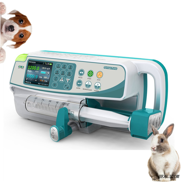 Animal Equipment WTK-400 Vet High Accuracy Different Infusion Mode Large Colorful LCD Screen Infusion Syringe Pump Machine