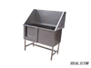 WT-11 304 Stainless Steel Medical Pet Grooming Bathing Equipment Animal Bathtub Vet Veterinary Sliding-door Bath Sink