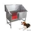 WT-11 304 Stainless Steel Medical Pet Grooming Bathing Equipment Animal Bathtub Vet Veterinary Sliding-door Bath Sink