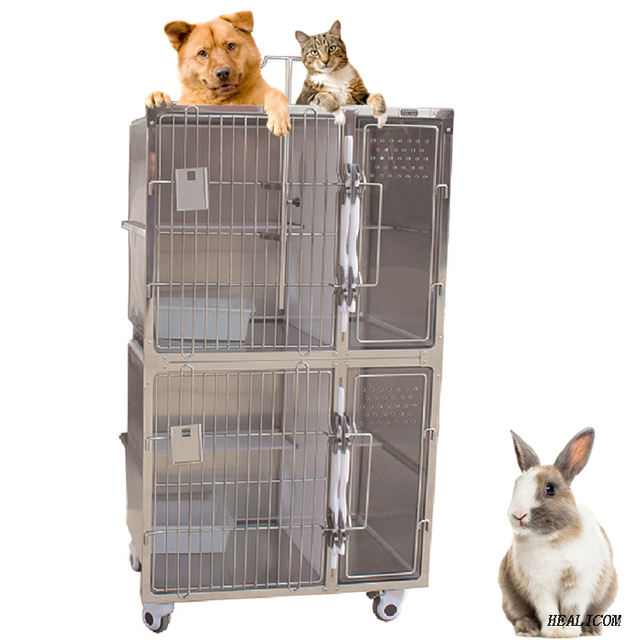 Cheap Price Pet Cages WTC-02 Stainless Steel Dog Cage for animal
