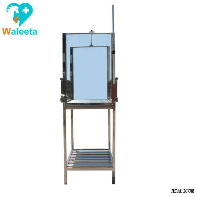 Veterinary Animal Clinic WT-37 Stainless Steel Customize Movable Tempered Glass Pet Infusion Table
