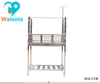 Veterinary Animal Clinic WT-37 Stainless Steel Customize Movable Tempered Glass Pet Infusion Table