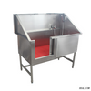 WT-11 304 Stainless Steel Medical Pet Grooming Bathing Equipment Animal Bathtub Vet Veterinary Sliding-door Bath Sink