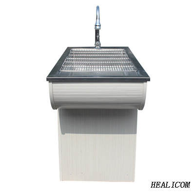 Stainless Steel WT-17 Wooden Frame Animal Clean Customize 3 Drawers Wet Disposal Table