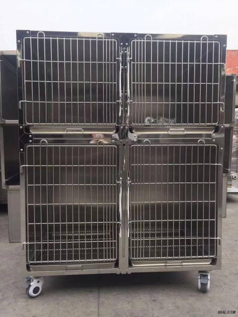 Hot Sale WTC-01 Stainless Steel square tube animal cages for dogs and cats